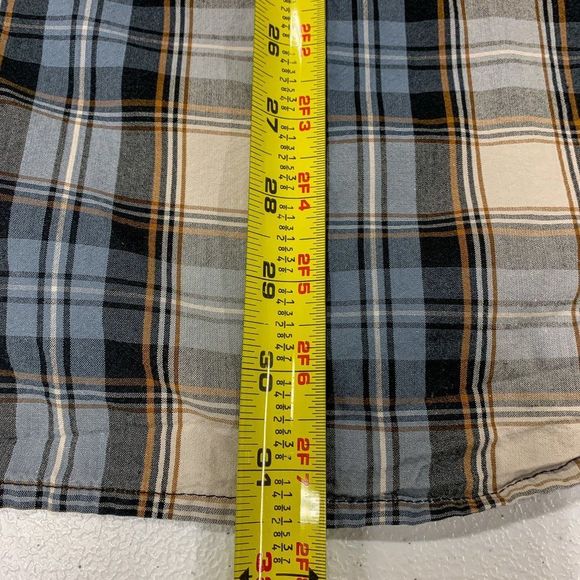 Carhartt Essential Plaid Shirt Mens Extra Large Blue Relaxed Fit Casual 103550 - Picture 11 of 12